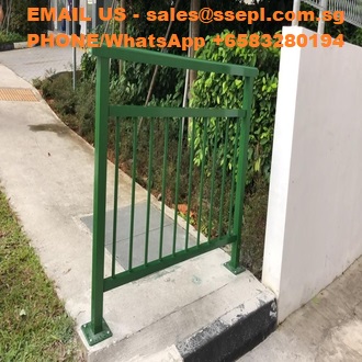 Aluminium Alloy Railing Type B With Base Plate - Singapore Specialized ...